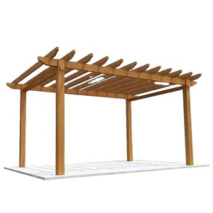 Wood Like Aluminum Pergola for Garden Patio