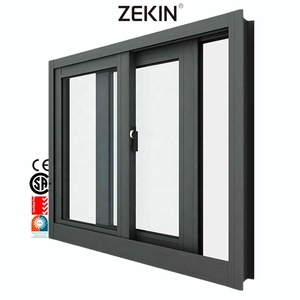 Customized Aluminum Sliding Windows Energy Efficient NFRC AS2047 Tempered Glass