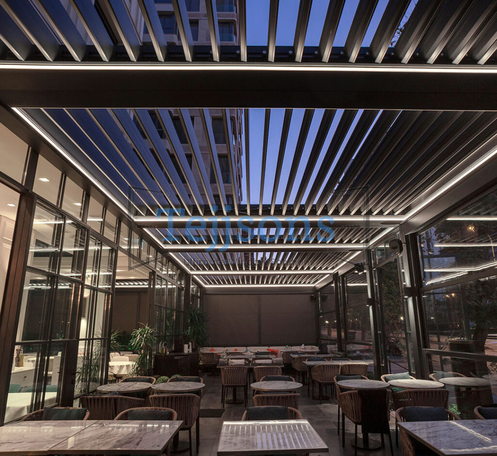 Tejjsons factory precision production of aluminium louver profiles