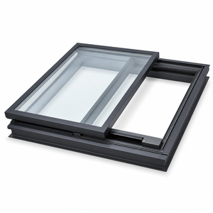 CE Certified Modern Motorized Sliding Skylight Double Glazed Low-E Glass Electric Opening Roof Window