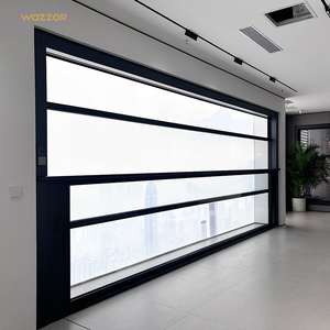 Wazzor Electric Lift Window Motorized Vertical Operation Upward Aluminum Window