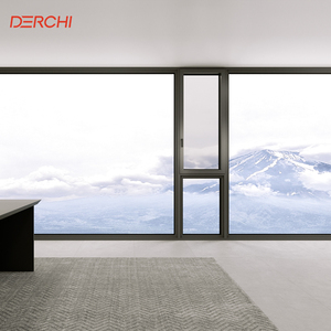 DERCHI Soundproof Aluminum Casement Windows Low E Glass Custom windows for Home Hotel Office Noise Reduction