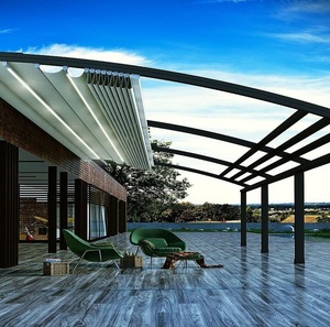 Commercial Retractable Canopy Pergola Bioclimatic System